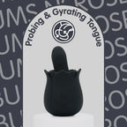 Skins - Bums N Roses Anal-Vibrator mit rotierender Zunge - Rose Buddies