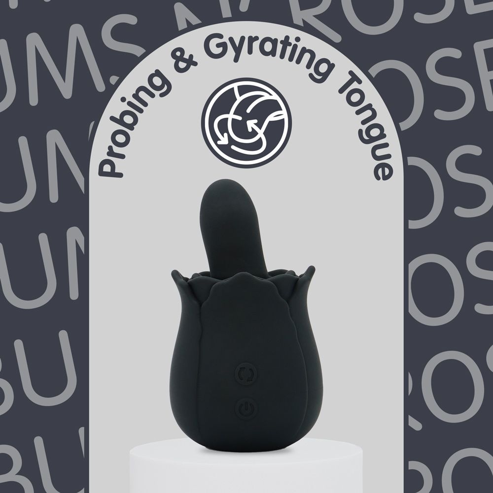 Skins - Bums N Roses Anal-Vibrator mit rotierender Zunge - Rose Buddies