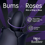 Skins - Bums N Roses Anal-Vibrator mit rotierender Zunge - Rose Buddies