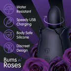 Skins - Bums N Roses Anal-Vibrator mit rotierender Zunge - Rose Buddies