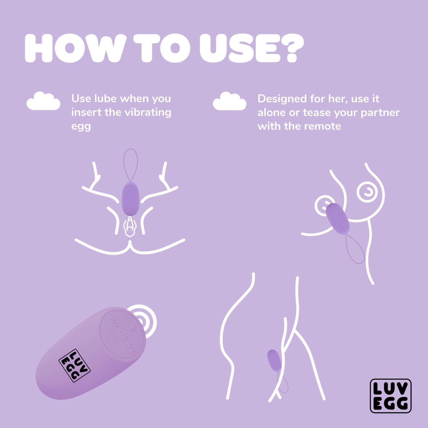 Luv Egg XL - Violett