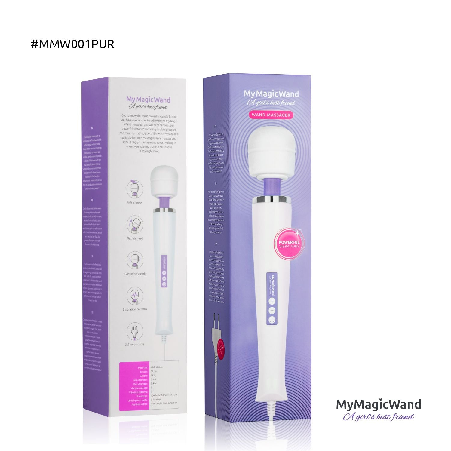 MyMagicWand - Wand Vibrator mit 6 Vibrationsstufen - Lila