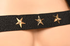 XR Brands - Brustgeschirr mit Armbändern - Schwarz