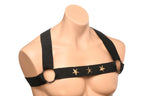 XR Brands - Brustgeschirr mit Armbändern - Schwarz