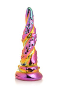 Creature Cocks - Bezaubernder Regenbogen Glasdildo - Gelb & Pink