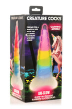 XR Brands - Leuchtender Regenbogen Silikon Dildo