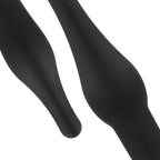 Anale Plugs mit Bullet-Vibrator - Schwarz