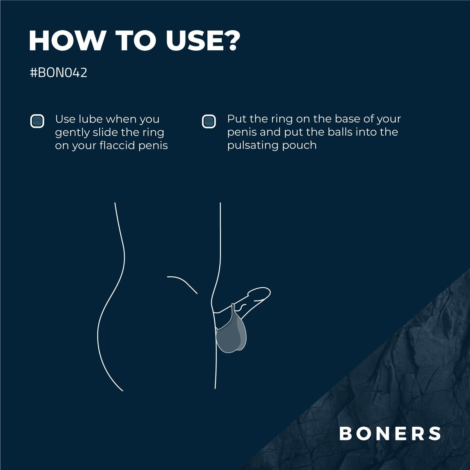 Boners stimulierender Hodensack - Blau
