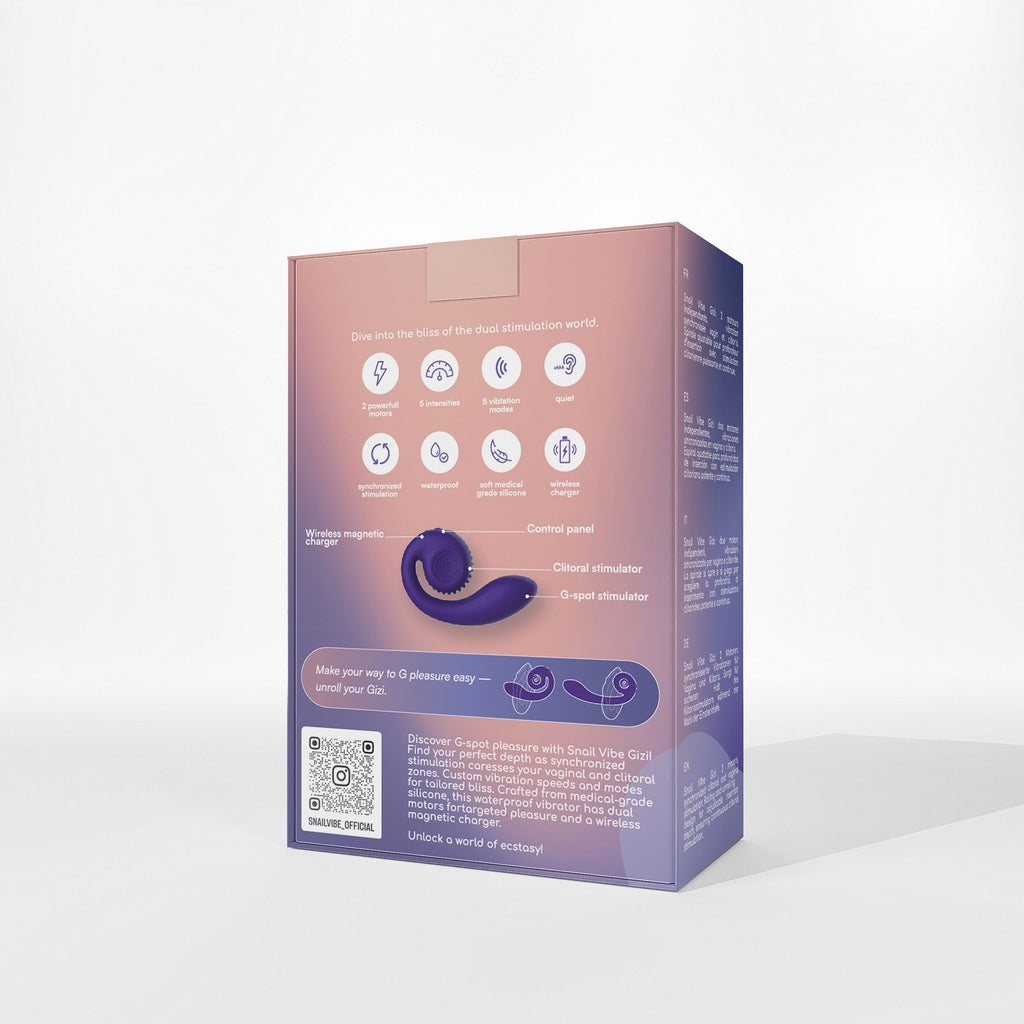 Snail Vibe - Gizi Rabbit Vibrator mit Doppelstimulation - Pfirsich