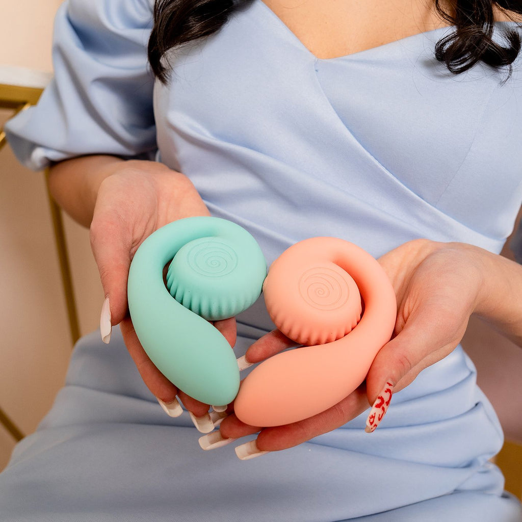 Snail Vibe - Gizi Rabbit Vibrator mit Doppelstimulation - Pfirsich