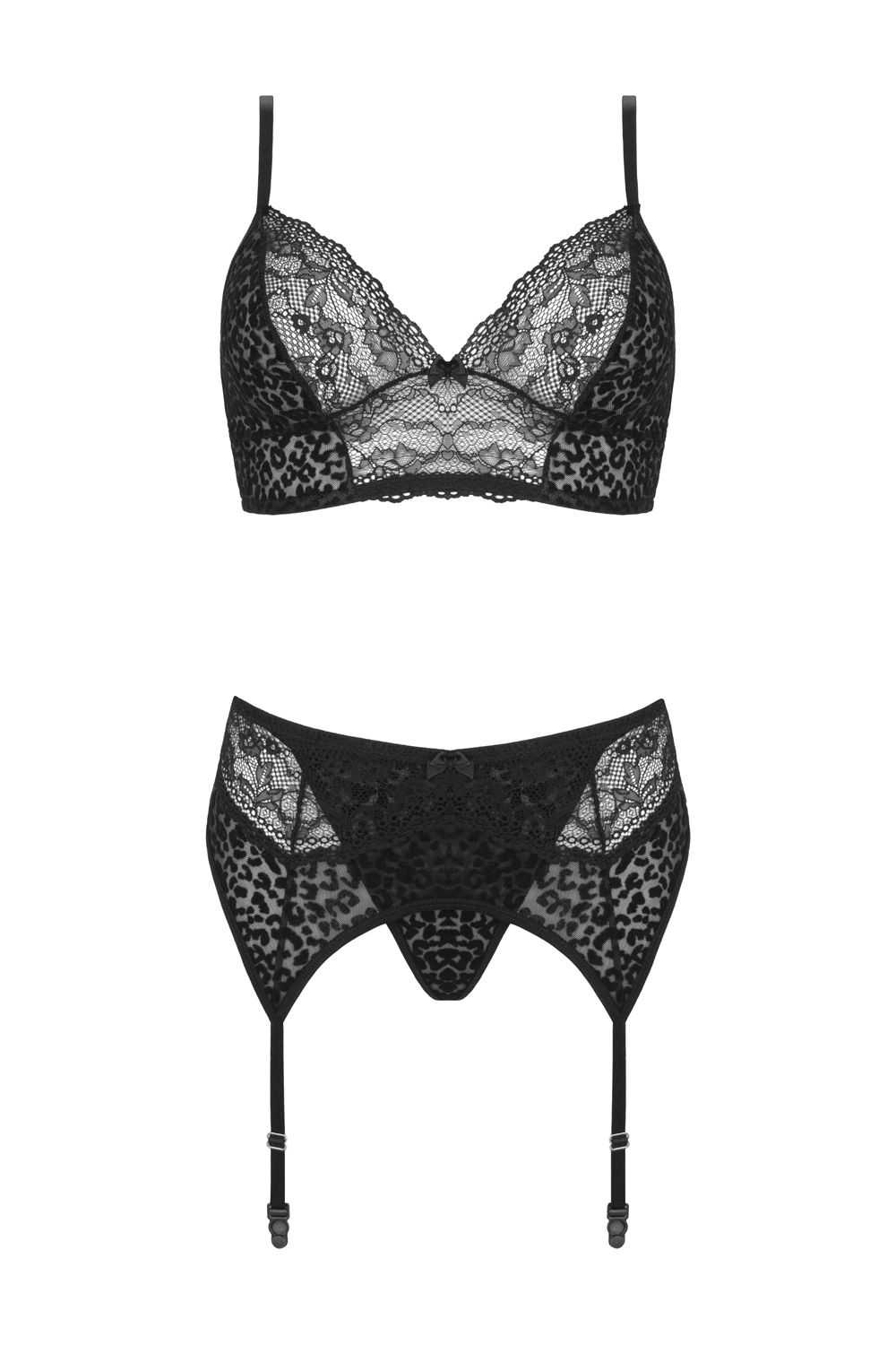 3-teiliges Dessous-Set Sanne - schwarz