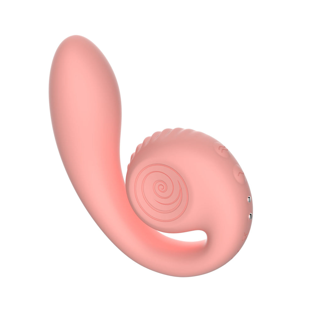 Snail Vibe - Gizi Rabbit Vibrator mit Doppelstimulation - Pfirsich