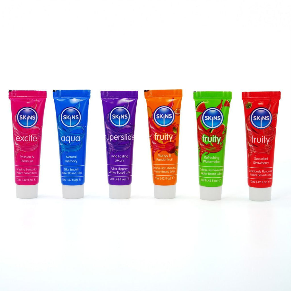 Skins Probierset Vital & Fruity Gleitgele 6x 12 ml