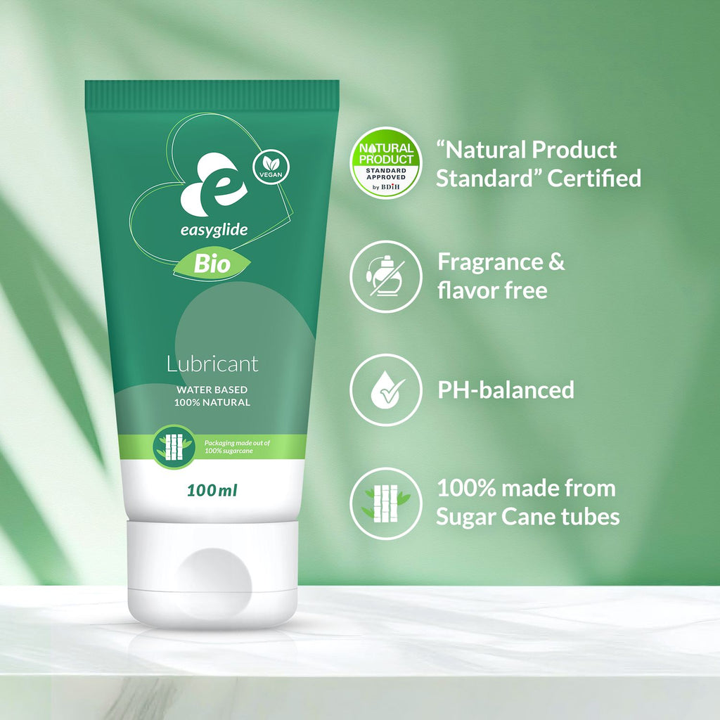 EasyGlide - Bio & Natural Gleitgel auf Wasserbasis Geruchsfrei - 100 ml
