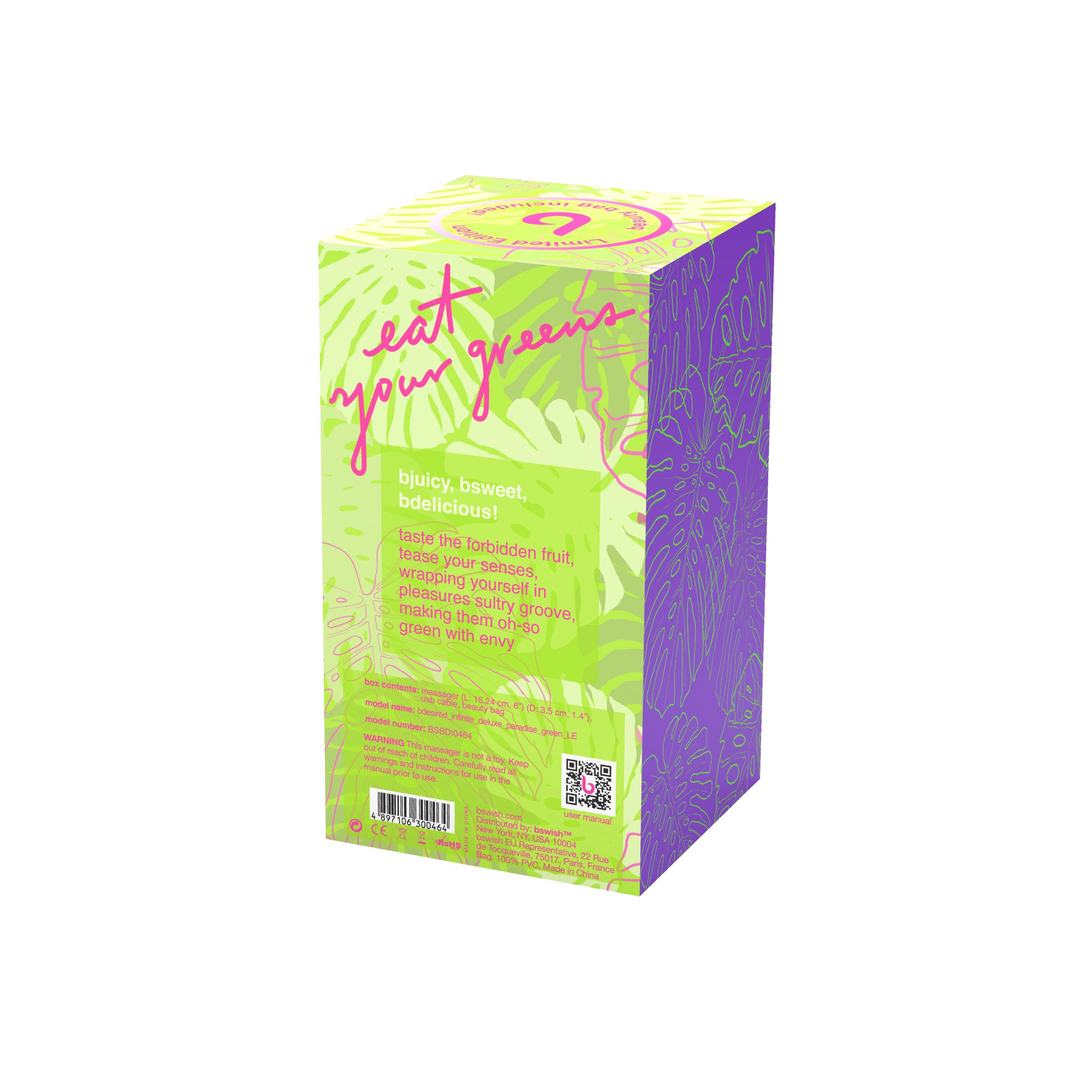 B Swish - Bdesired Infinite Deluxe Beauty Edition Vibrator - Silikon G-Punkt und Klitoris Stimulator