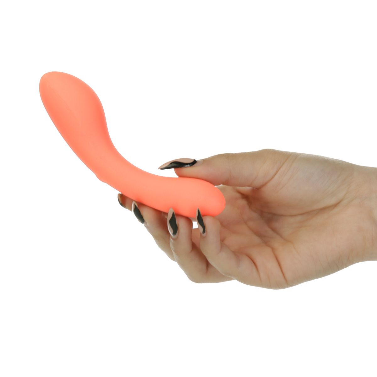 Swan - Mini Wand Vibrator Glow in the Dark - Rosa Silikon Wand