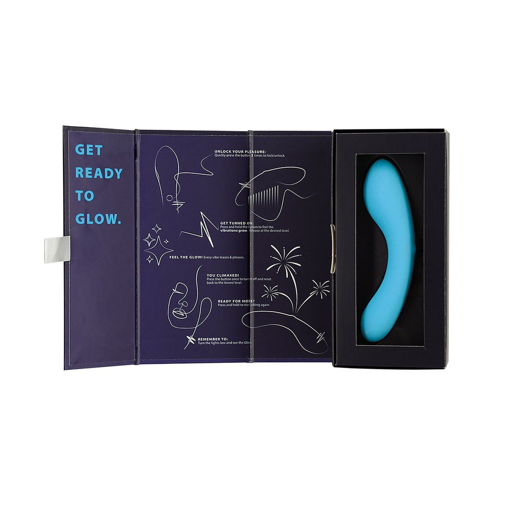 Swan - Mini Wand Vibrator Glow in the Dark - Rosa Silikon Wand