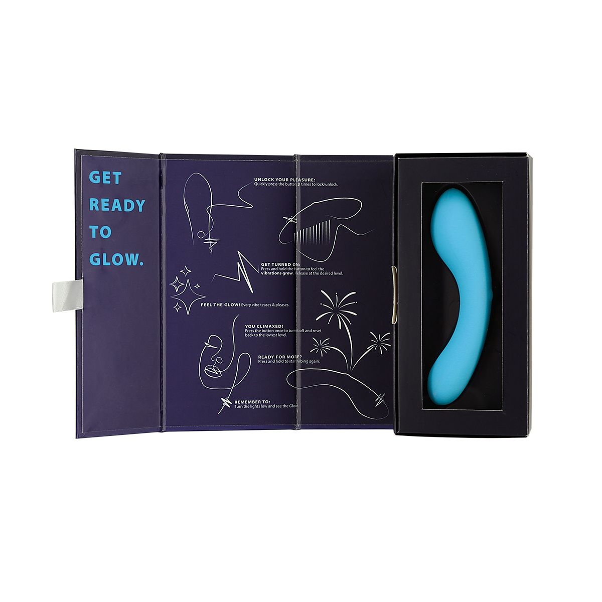 Swan - Mini Wand Vibrator Glow in the Dark - Rosa Silikon Wand