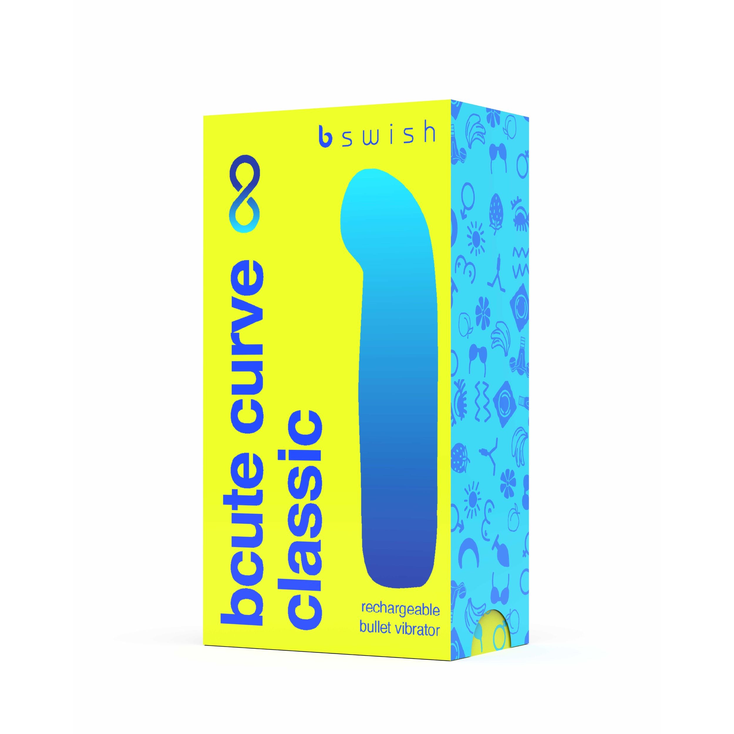 B Swish - Bcute Curve Infinite Classic Bullet Vibrator - Elektrisches Blau