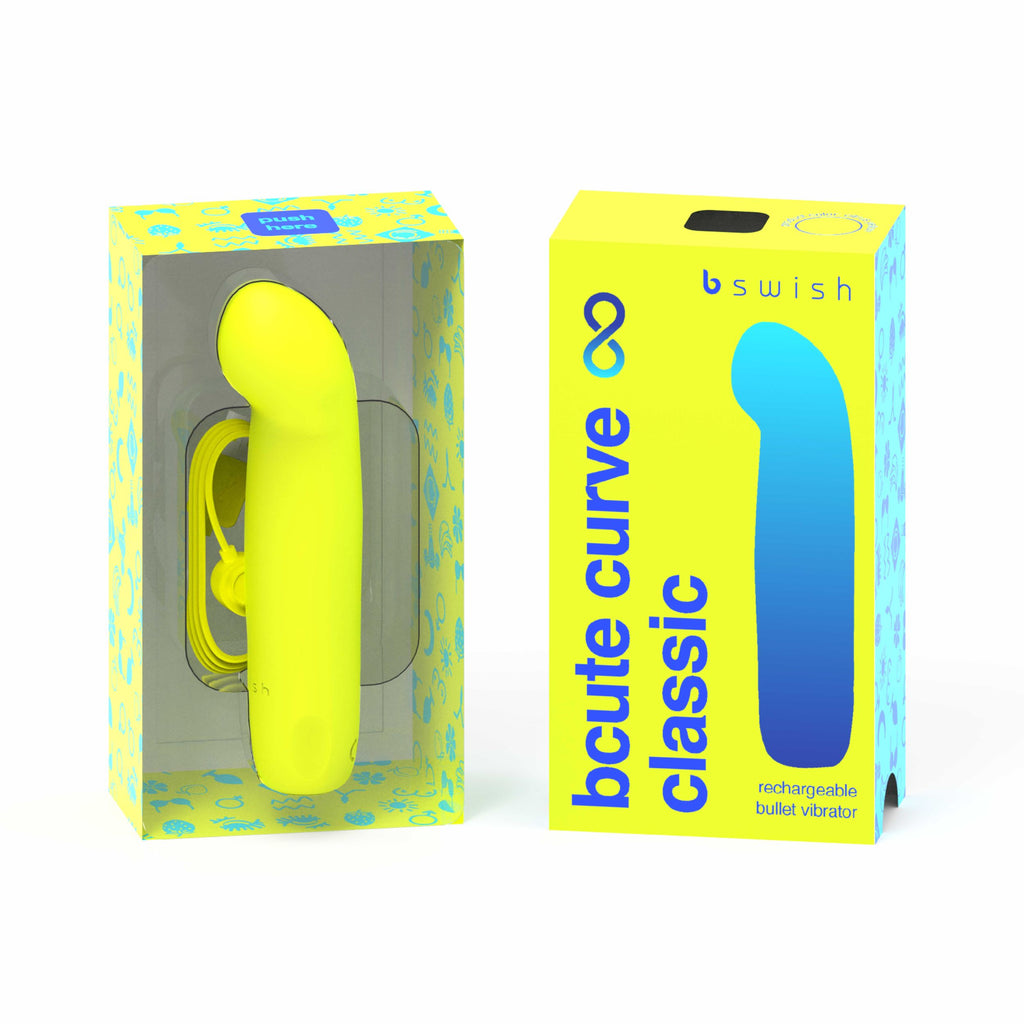 B Swish - Bcute Curve Infinite Classic Bullet Vibrator - Elektrisches Blau