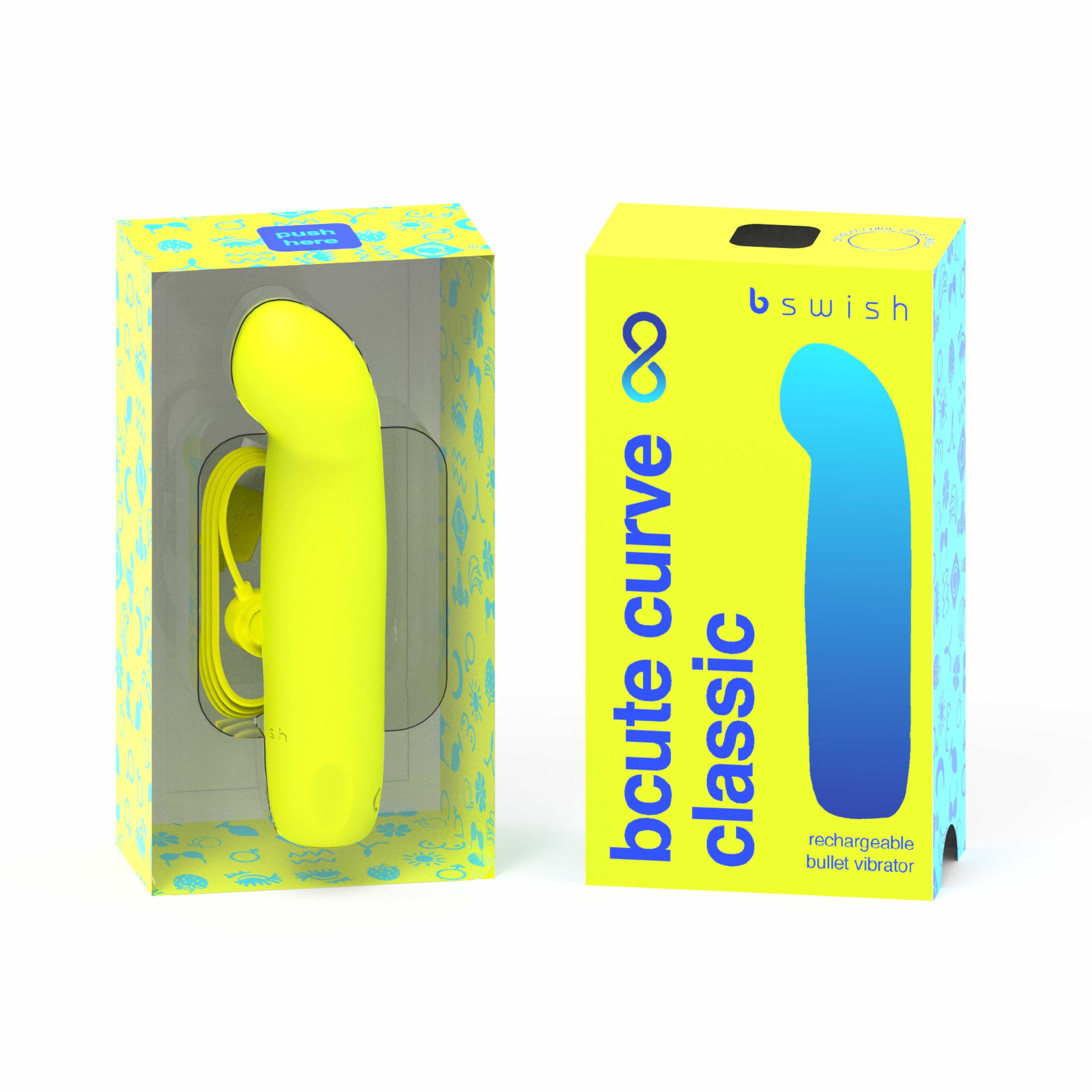 B Swish - Bcute Curve Infinite Classic Bullet Vibrator - Elektrisches Blau