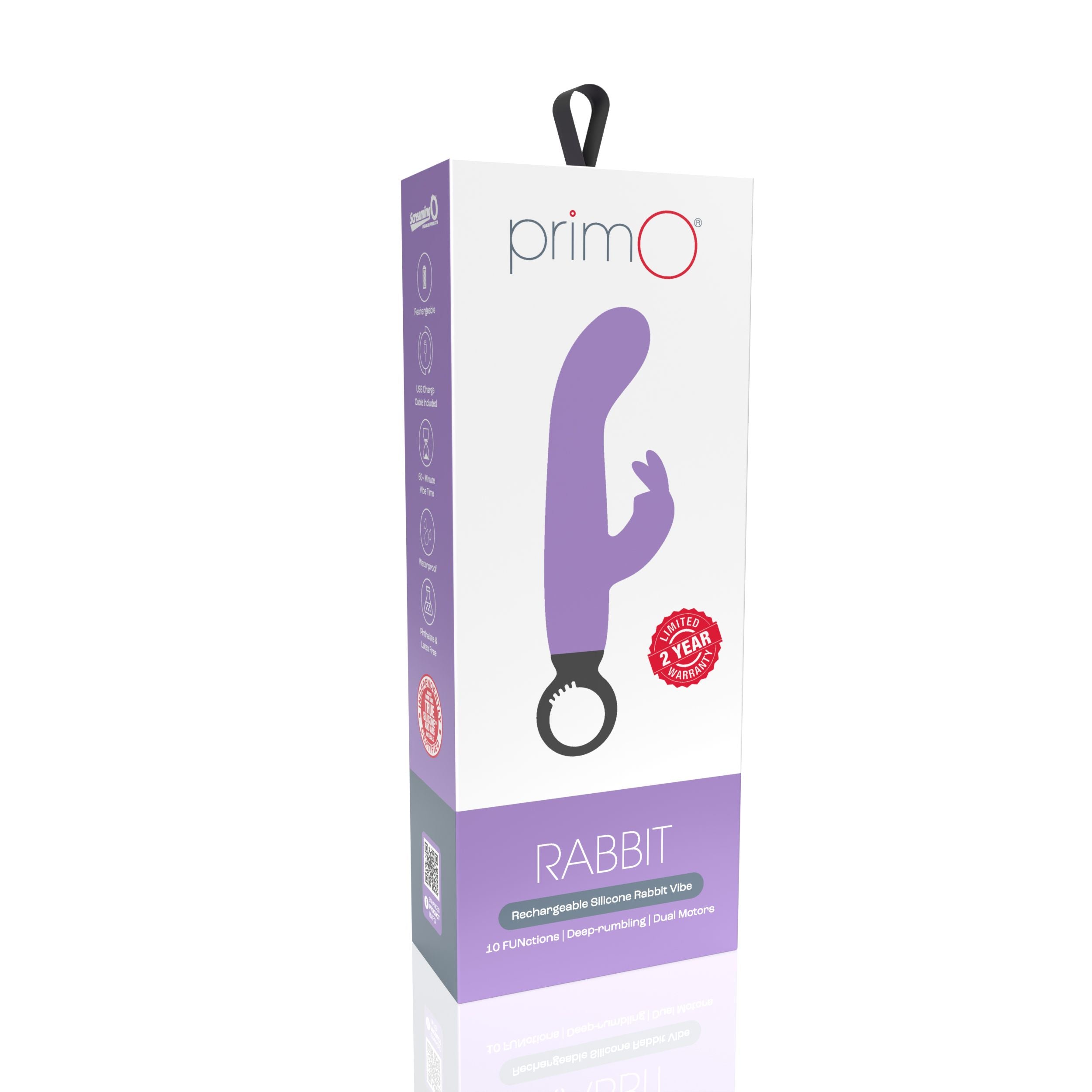 The Screaming O - Primo Rabbit Vibrator - Blau