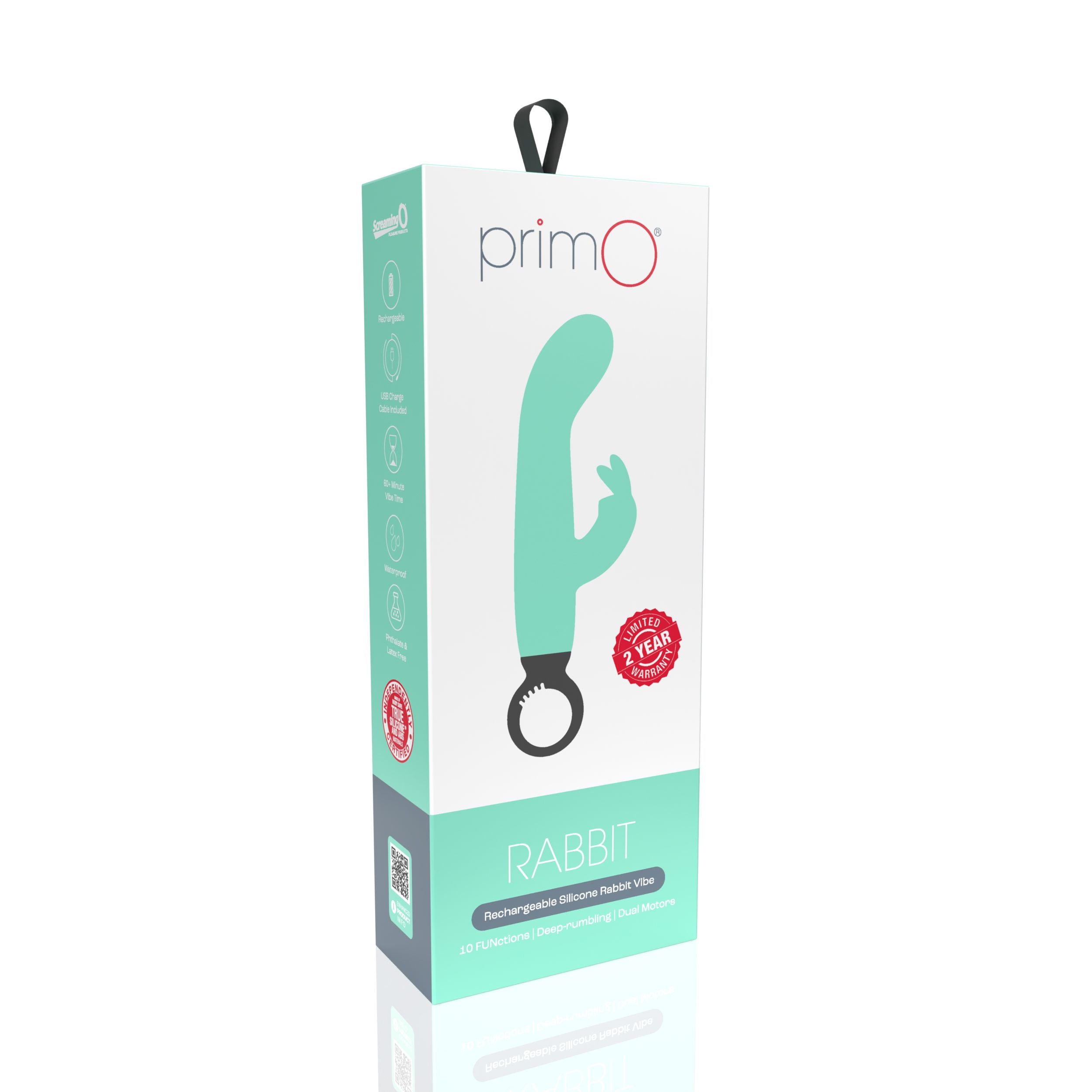 The Screaming O - Primo Rabbit Vibrator - Blau