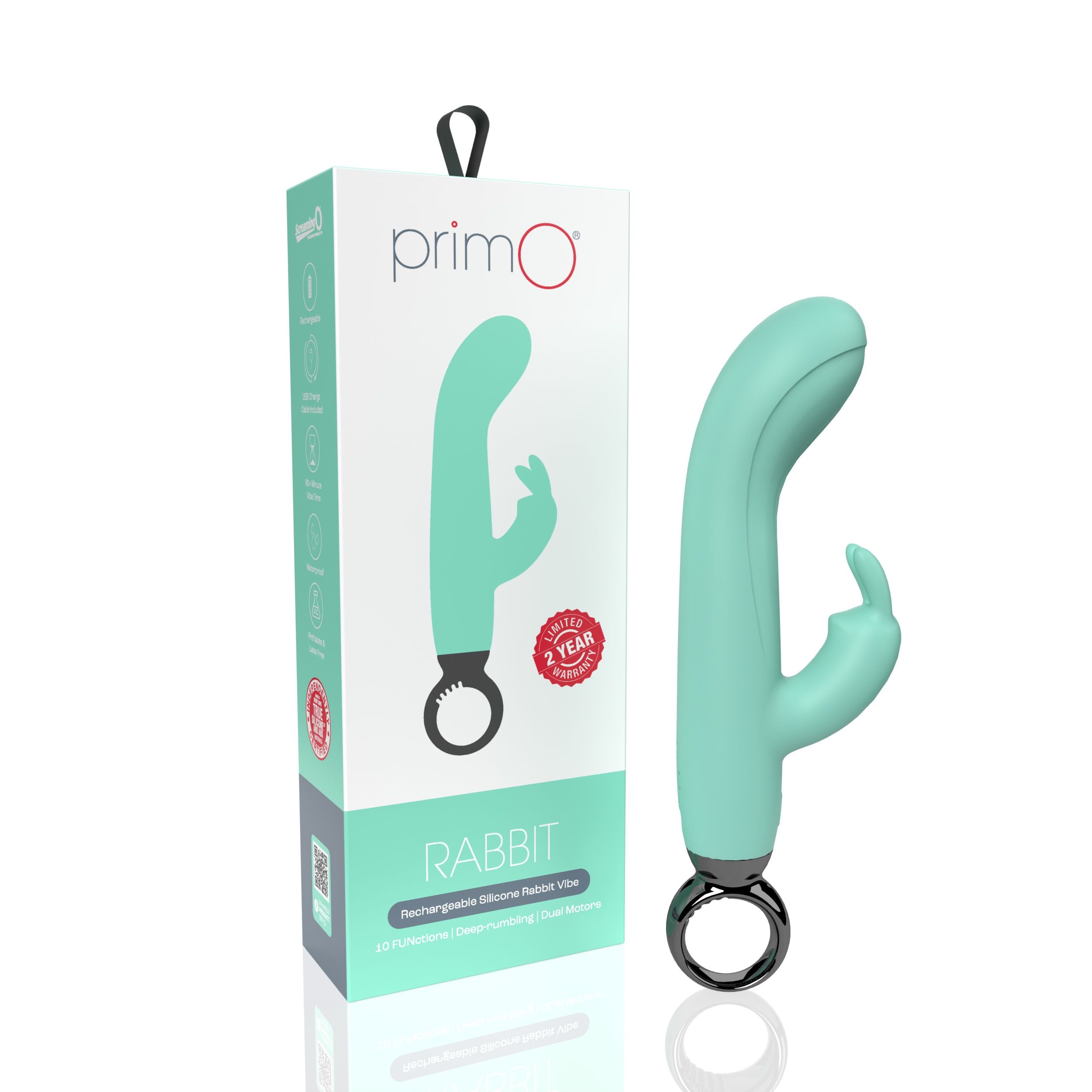 The Screaming O - Primo Rabbit Vibrator - Blau