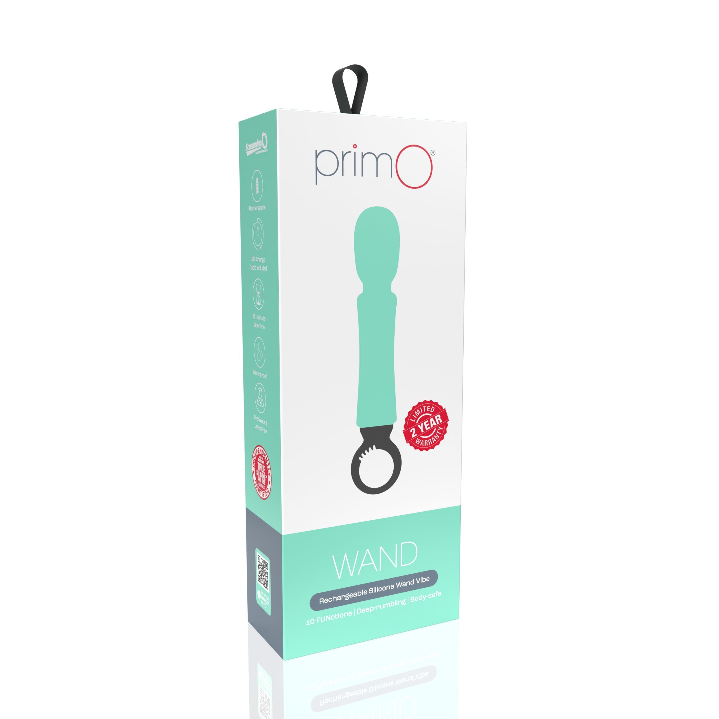 The Screaming O - Primo Wand Vibrator - Kiwi