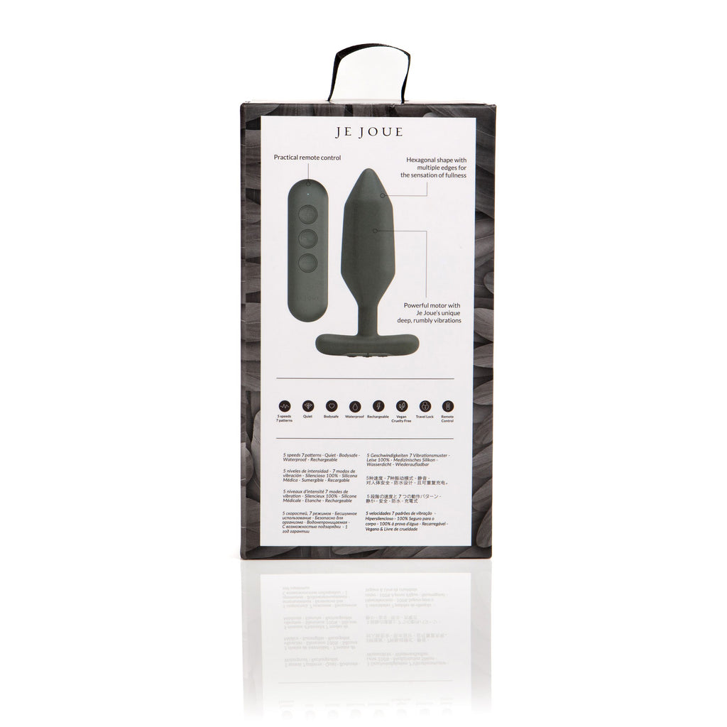 Je Joue - Onyx Butt Plug with Remote Control