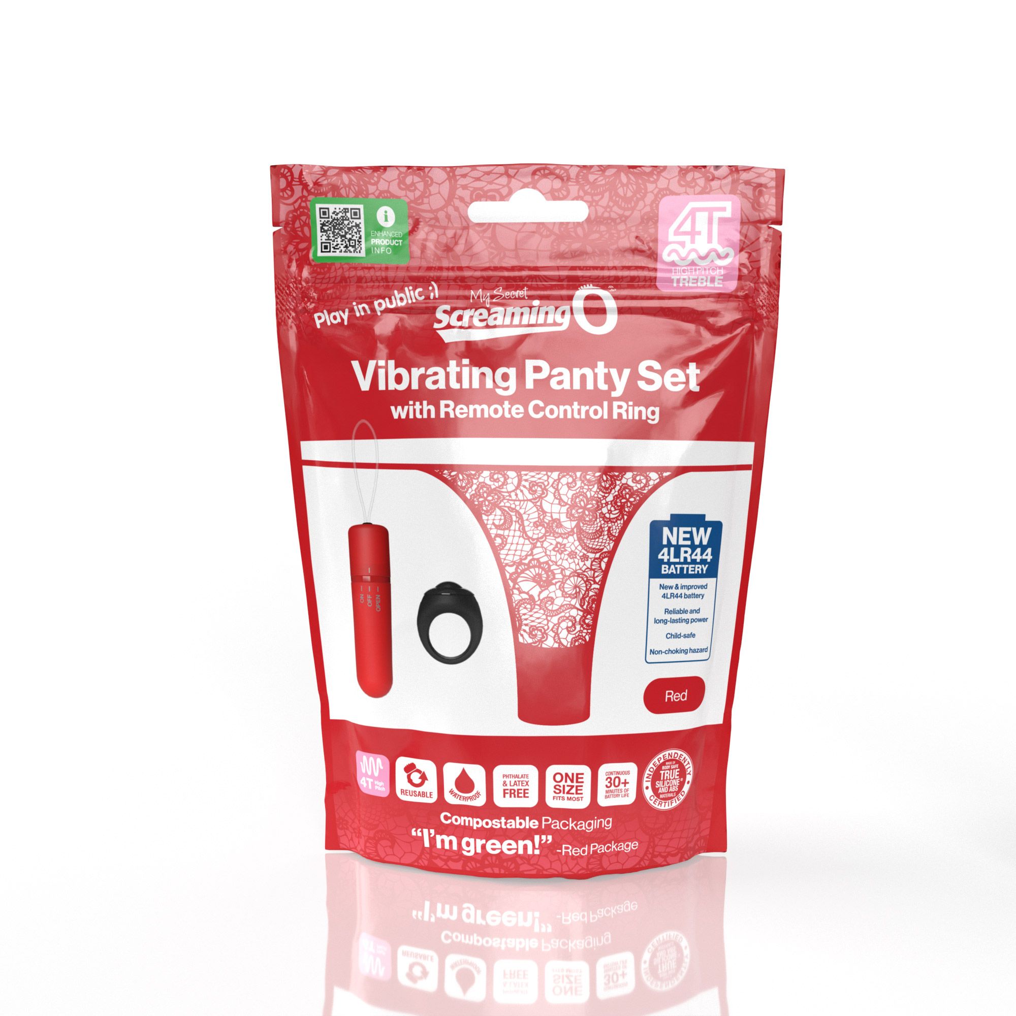 The Screaming O - My Secret 4T Panty Vibe mit Fernbedienung - Schwarz
