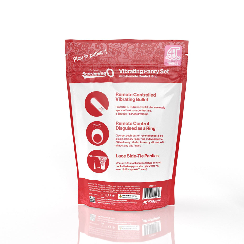 The Screaming O - My Secret 4T Panty Vibe mit Fernbedienung - Schwarz