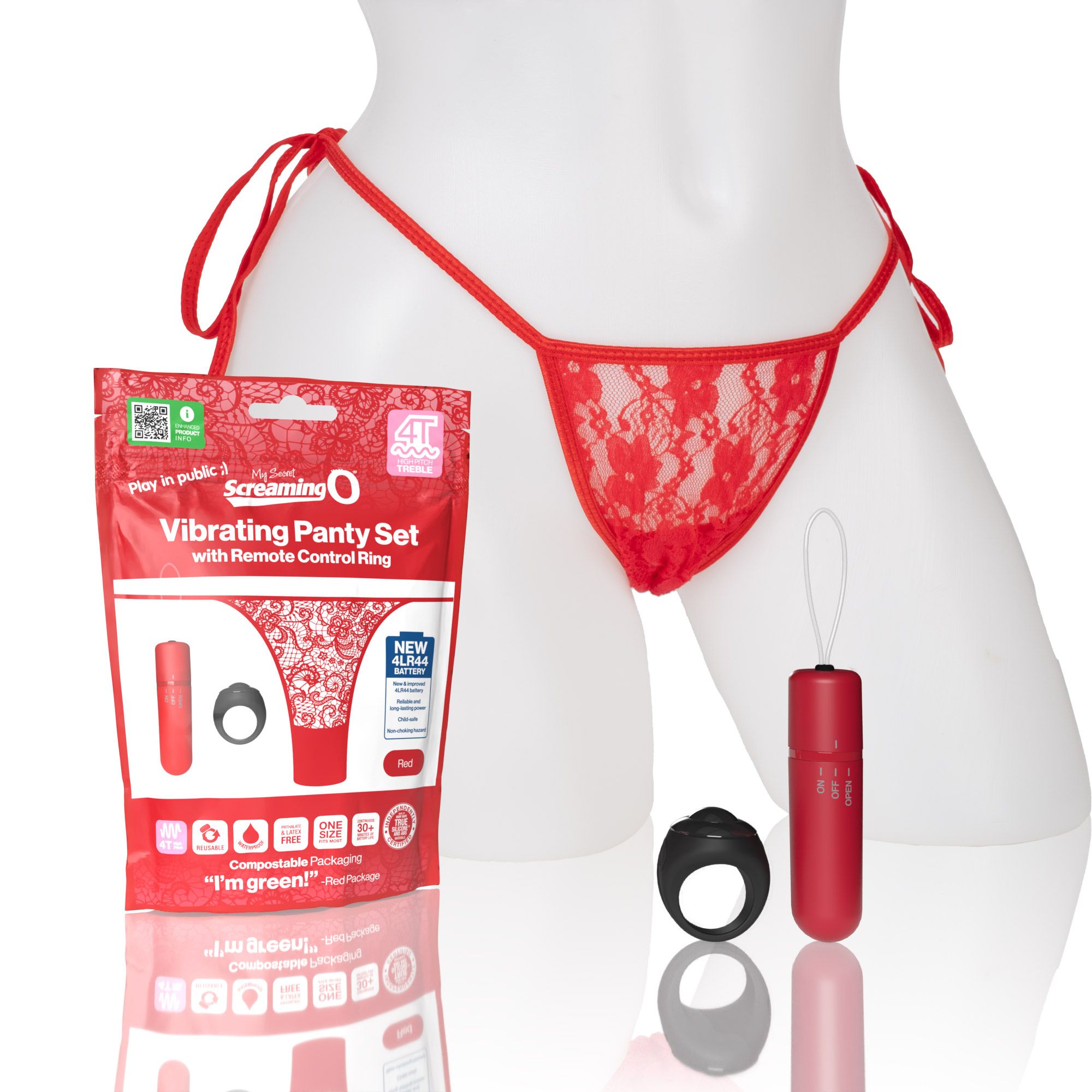 The Screaming O - My Secret 4T Panty Vibe mit Fernbedienung - Schwarz