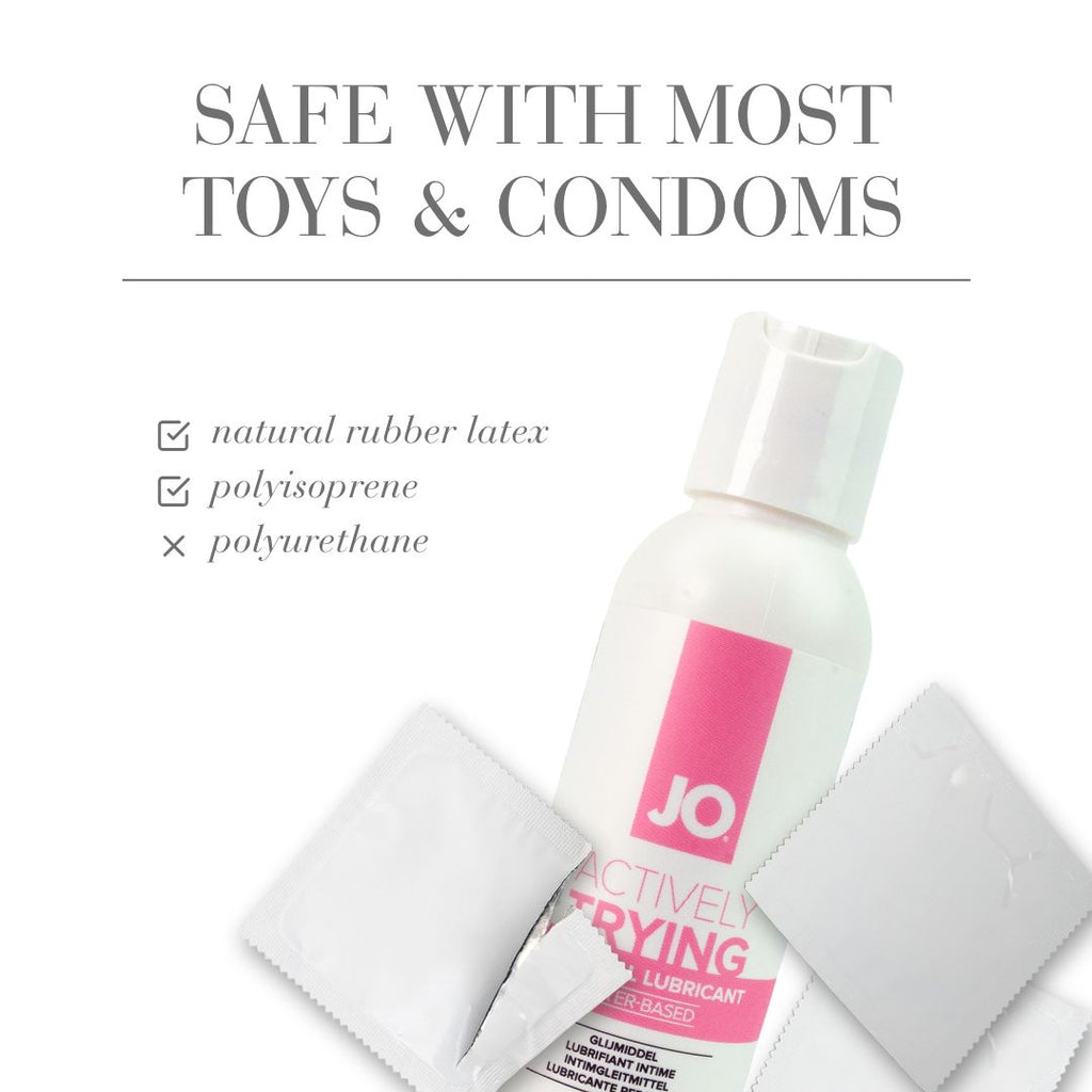 System JO Actively Trying TTC-Gleitmittel 120 ml, wasserbasiert, pH-ausgeglichen, seidige Textur