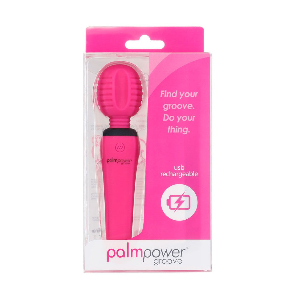 PalmPower - Groove Mini Wand Massager - Fuchsia