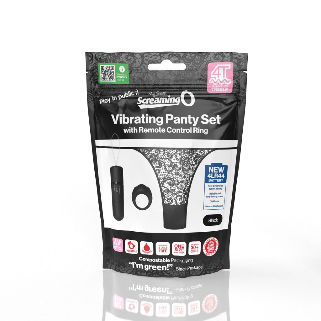 The Screaming O - My Secret 4T Panty Vibe mit Fernbedienung - Schwarz