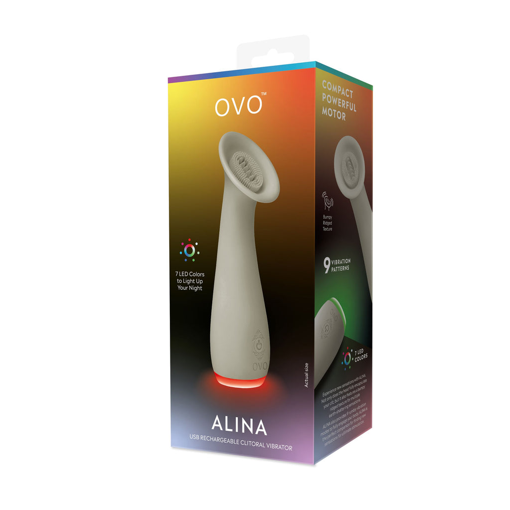 OVO - Alina Klitoris-Vibrator - 9 Vibrationsmuster und 7 LED-Farben