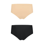 Bye Bra - Invisible High Brief Nude + Black S