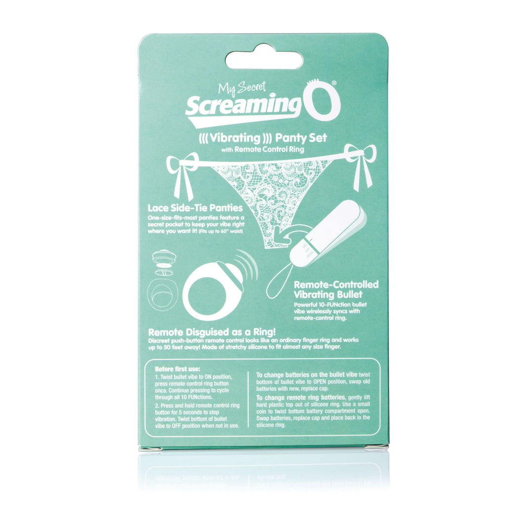 My Secret - Vibrating Panty Set mit Fernbedienung - Schwarz
