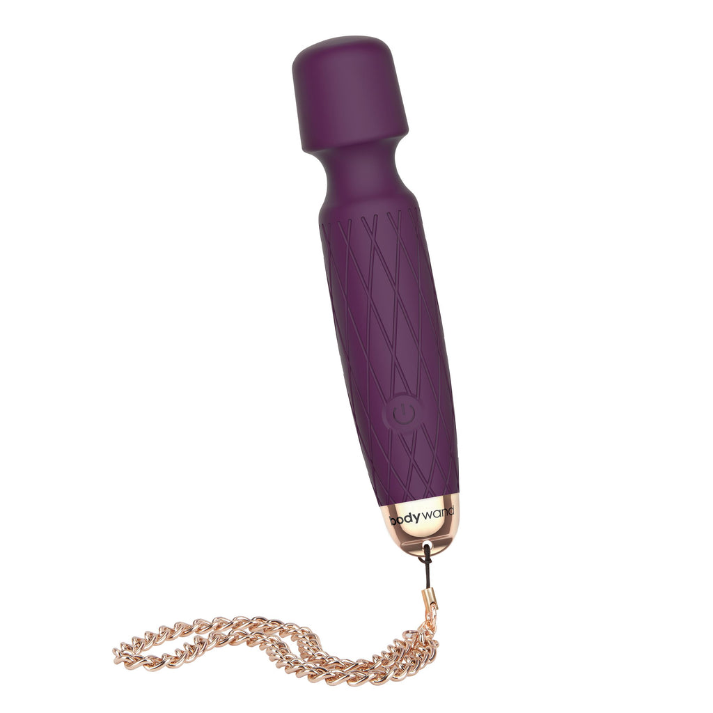 Bodywand - Luxe Mini USB Wand Vibrator - Schwarz mit Roségoldenem Armband