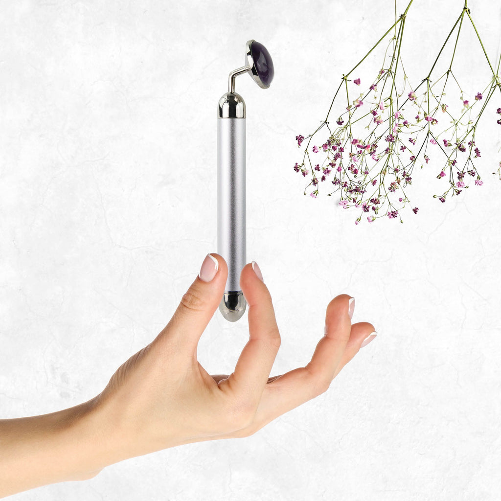 La Gemmes - Lay-On Vibrator mit Amethyst Edelstein - 15 cm