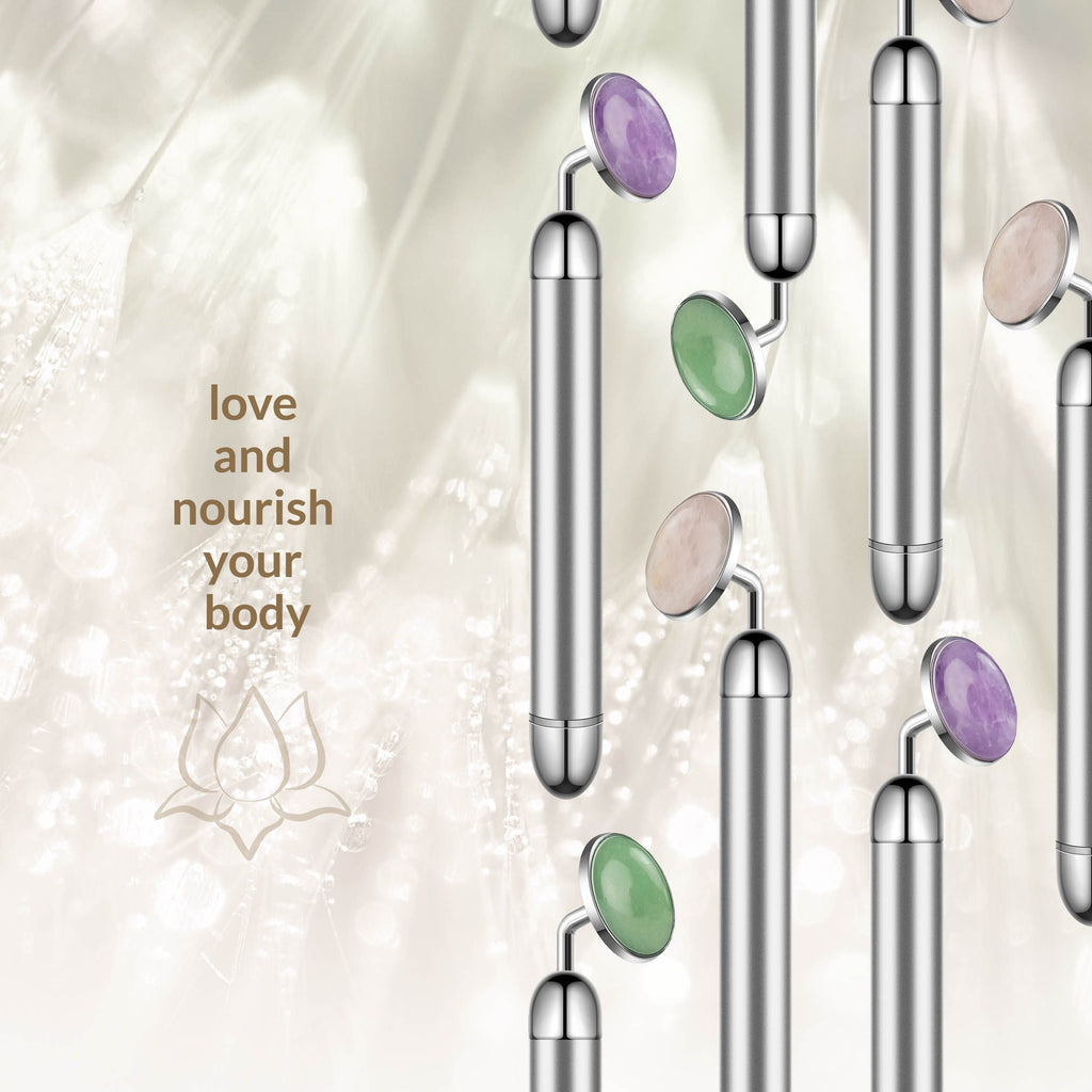La Gemmes - Lay-On Vibrator mit Amethyst Edelstein - 15 cm
