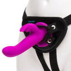 Happy Rabbit - Vibrierendes Strap-On Set - Magenta