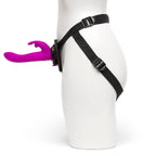 Happy Rabbit - Vibrierendes Strap-On Set - Magenta