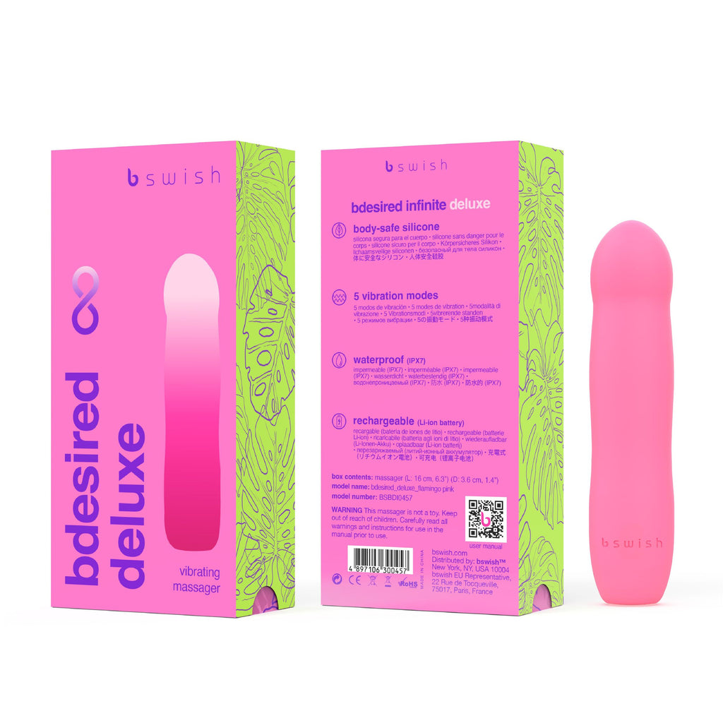 B.Swish - Bdesired Infinite Deluxe Vibrator - Silikon G-Punkt und Klitoris Stimulator