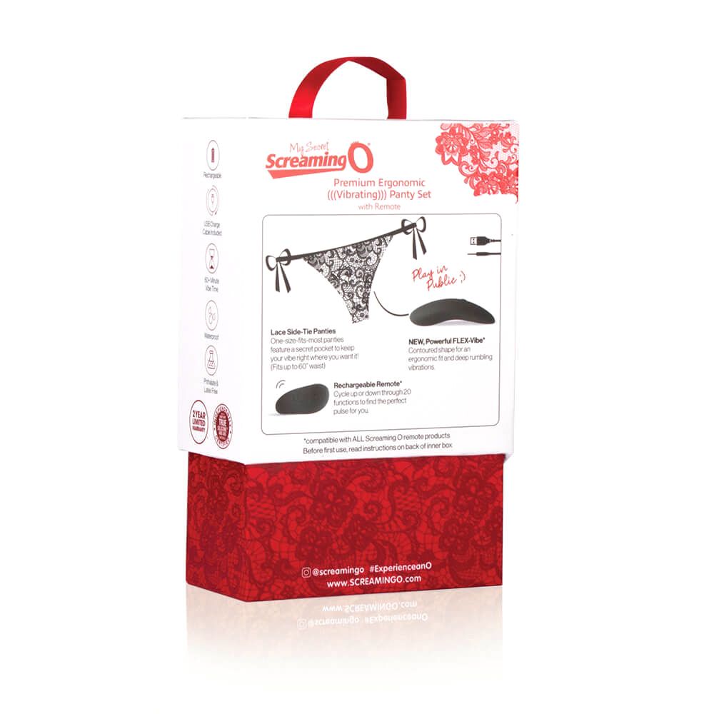 The Screaming O - Premium Ergonomic Panty Vibe Set - Schwarz