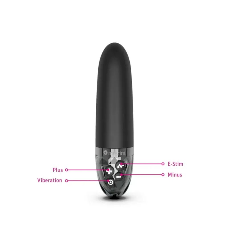 Mystim - Sleek Freak eStim Vibrator - Schwarz