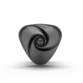 Mystim - Hearts Desire eStim Lay-On Vibrator - Schwarz