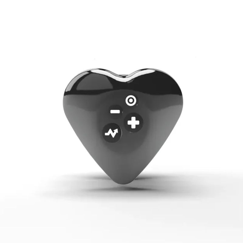 Mystim - Hearts Desire eStim Lay-On Vibrator - Schwarz
