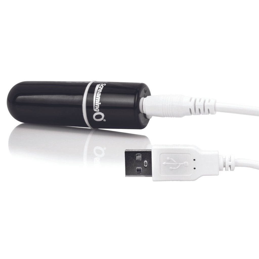 The Screaming O - Charged Vooom Bullet Vibrator - Aufladbar Schwarz